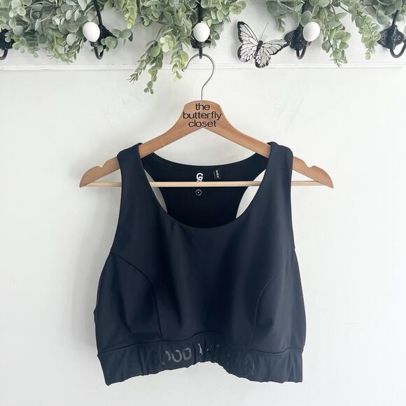 Good American Black Core Power Sports Bra Size 5/2XL - Picture 2 of 4